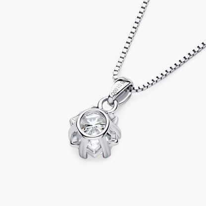 1CT Moissanite Snowflake Necklace