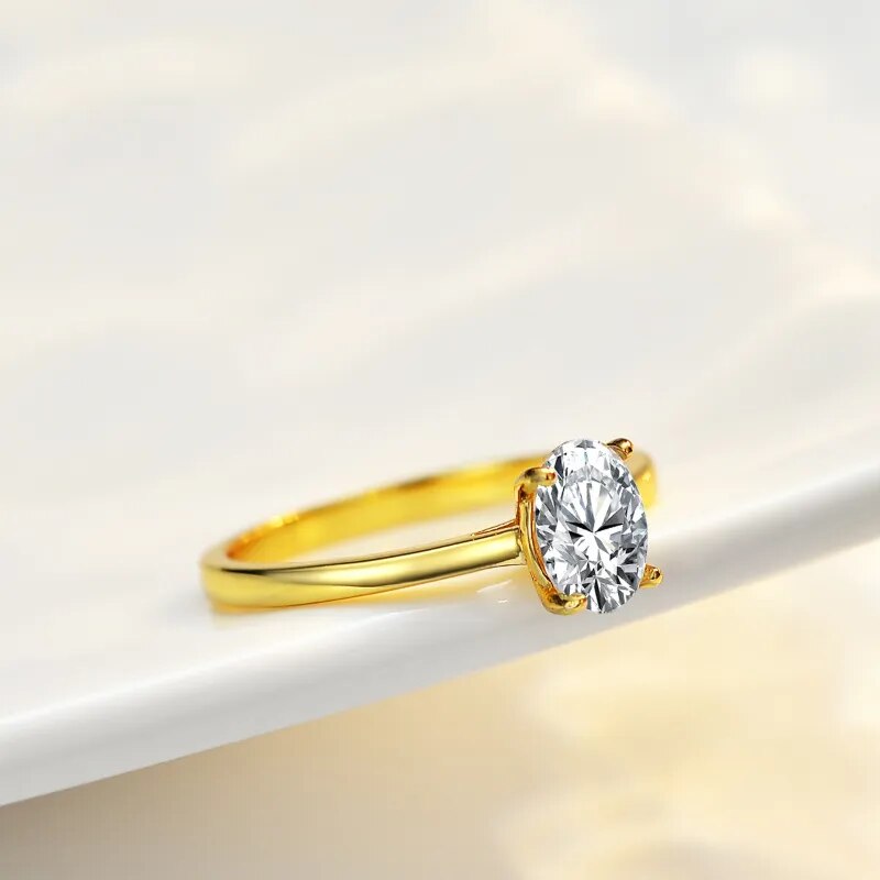 1 Carat Moissanite Ring