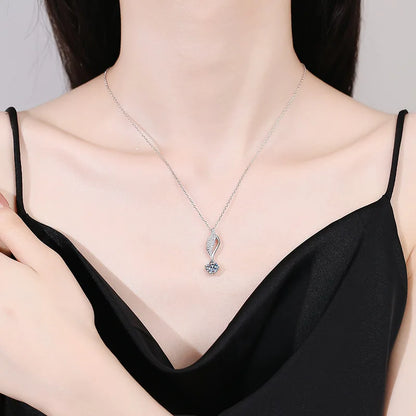 1CT Moissanite Pendant Necklace