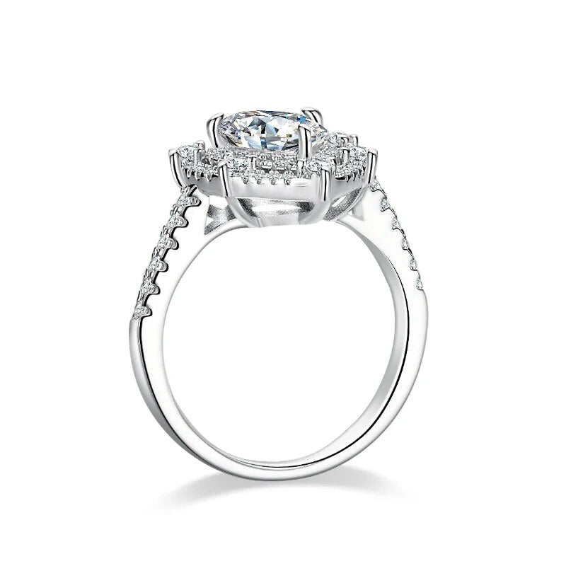 4 Carat Moissanite Engagement Rings