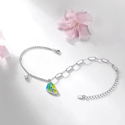 Moissanite Charm Bracelet Bangle