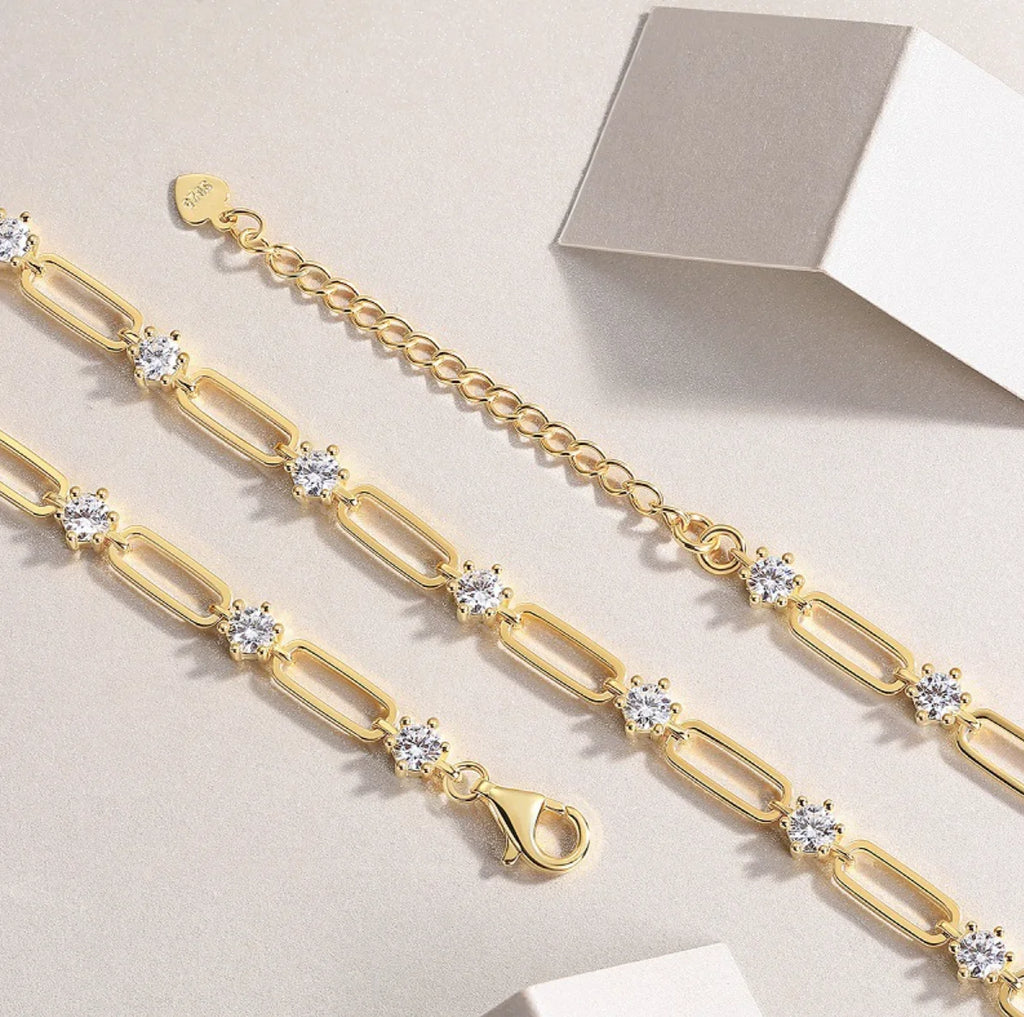 GRA Certified 4mm Moissanite Necklace for Women 925 Sterling Silver Diamond Necklaces Plated 18k Gold Fine Jewelry