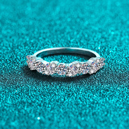 Moissanite Wedding Band