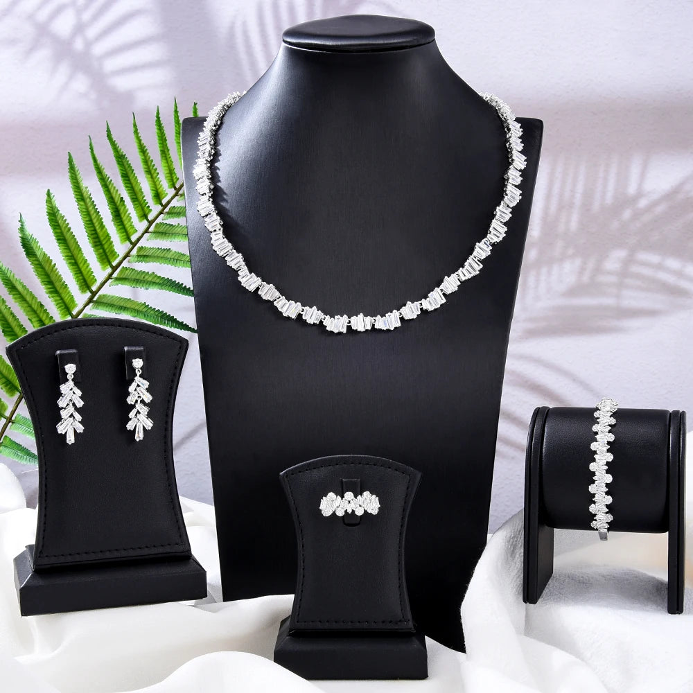 Bridal Wedding Cubic Zirconia Costume Jewelry Sets