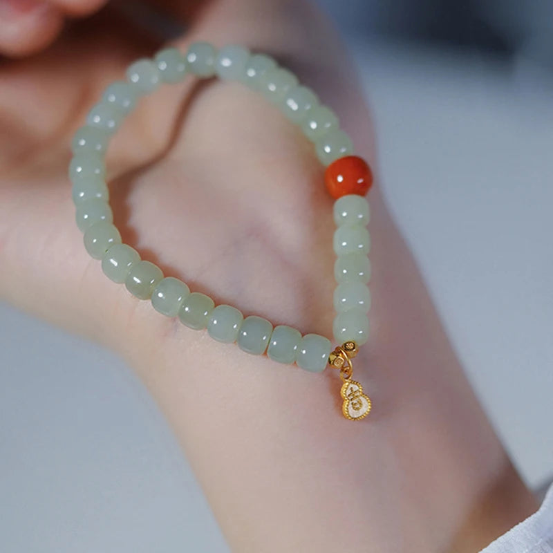 Natural Hetian Jade Bracelet Women's Strings