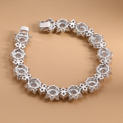 19.68cttw Full Moissanite Sunflower Bracelet