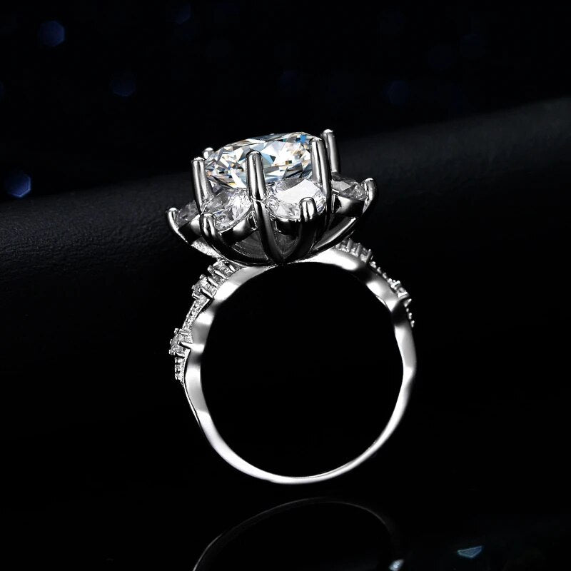 5 Carat Moissanite Diamond Ring