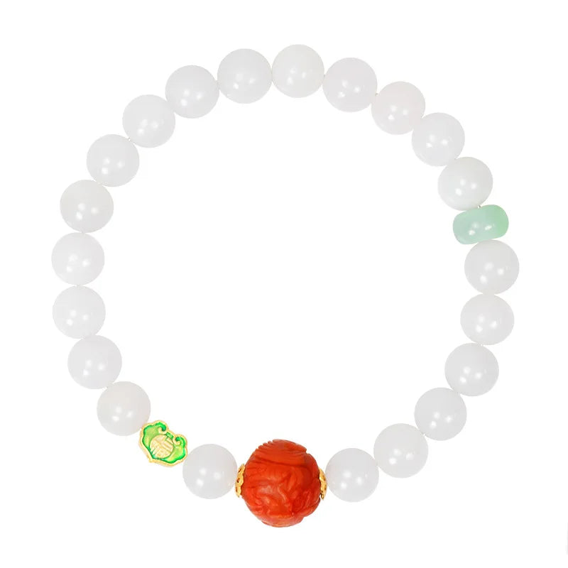 Natural Jade Emerald Beads Bracelet