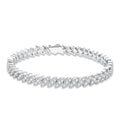 Full Moissanite Tennis Bracelets woman 925 Sterling Silver Marquise Shape Women's Hand Bracelet Chain luxury Jewelry