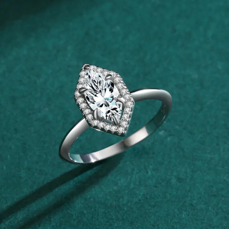 Marquise Cut 1 Carat Moissanite Ring