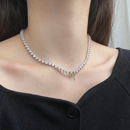 Gemstone Created Moissanite Necklace