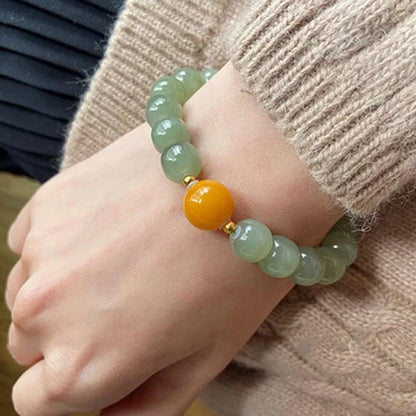 Natural Hetian Green Jade Bracelets