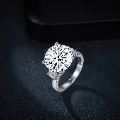 9.6 Carat All Moissanite Ring