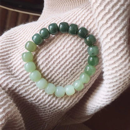 Natural Sunny Water Gradient Hetian Jade Bracelet