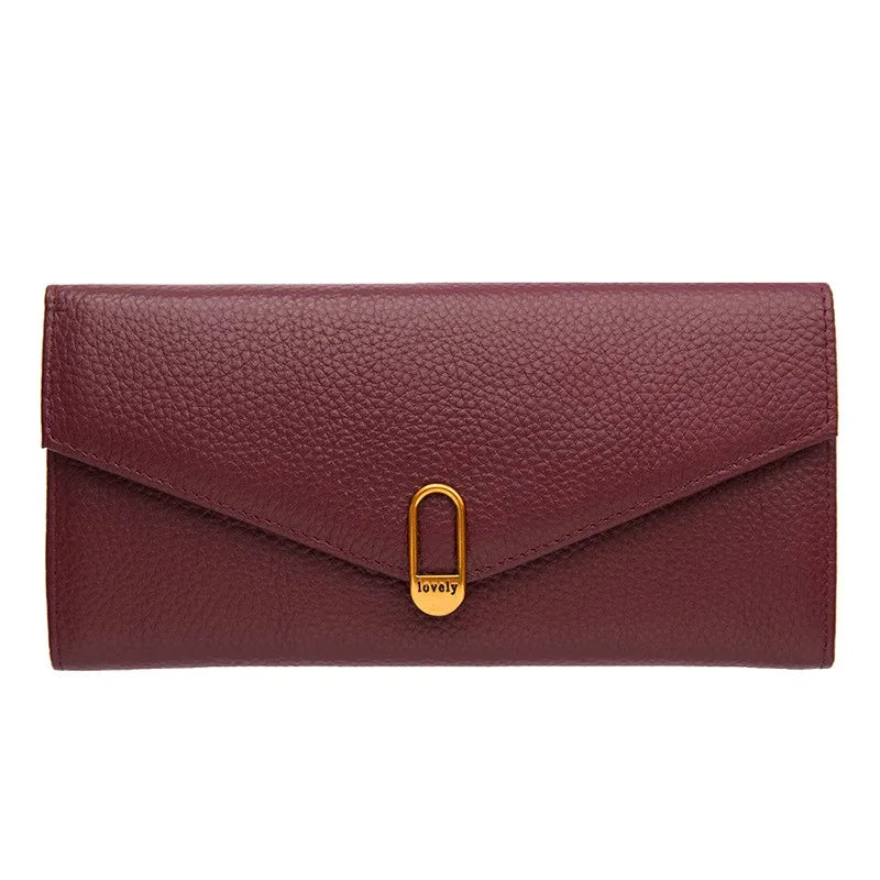 Genuine Cow Leather Wallets  Cellphone Card Holder