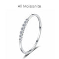 Moissanite Bangles for Women Solid 925 Silver 16-17cm Wrist 2.5ct