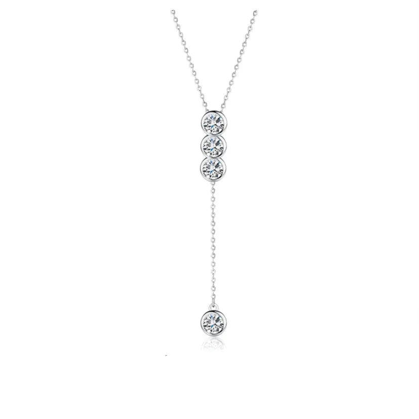 1.2-2ct Moissanite Diamond  Necklace