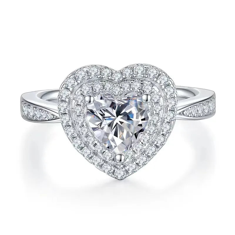 1ct Moissanite Engagement Rings