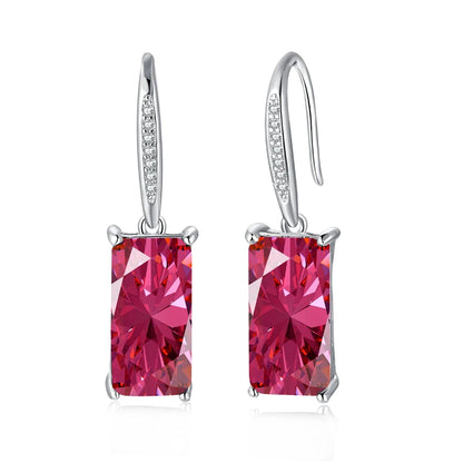 Moissanite Sparkling Drop Earrings