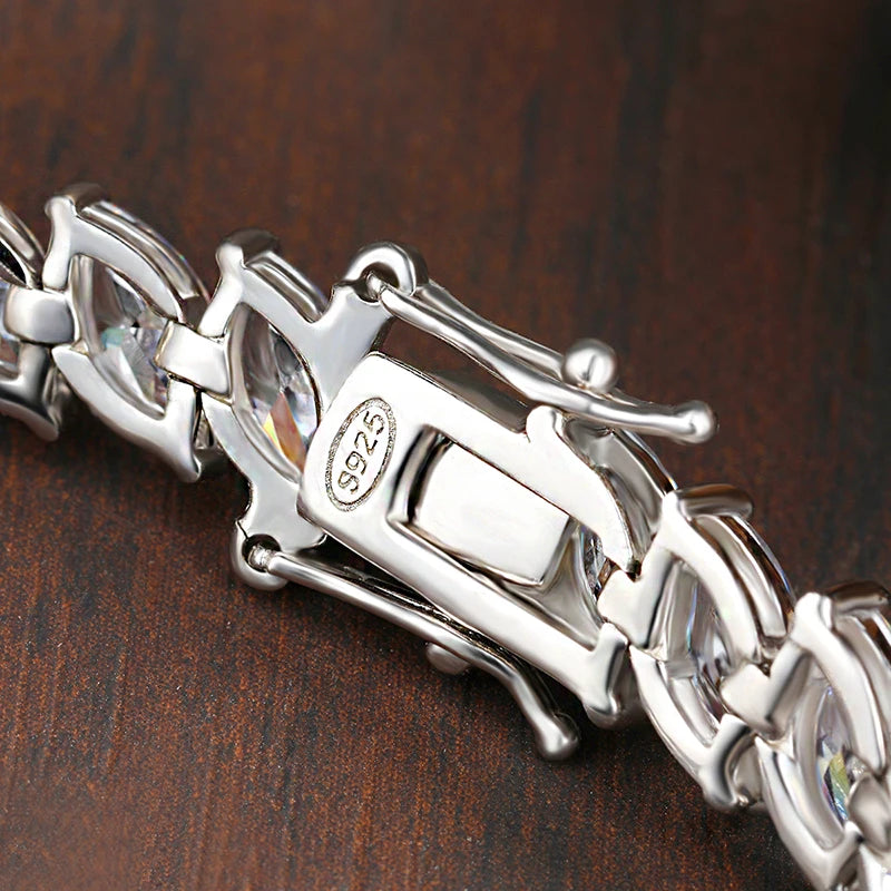 0.5ct Marquise Moissanite Tennis Bracelet | D VVS1 S925