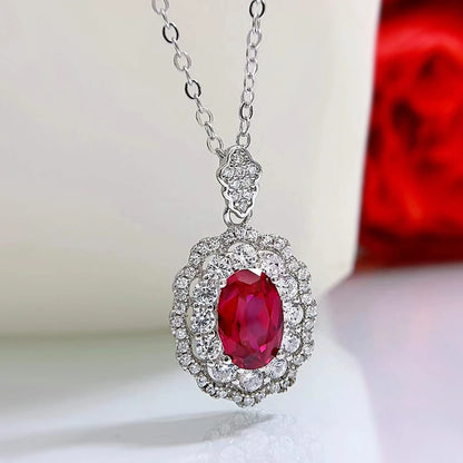 Moissanite Sparkling Pendant Necklace