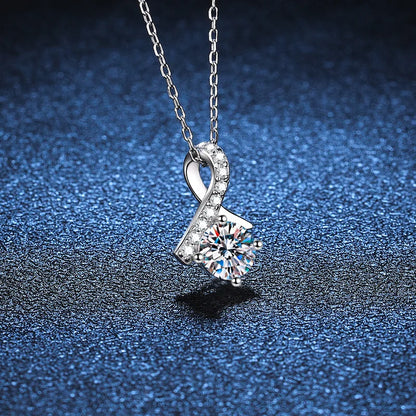 1CT Moissanite Charm Necklaces