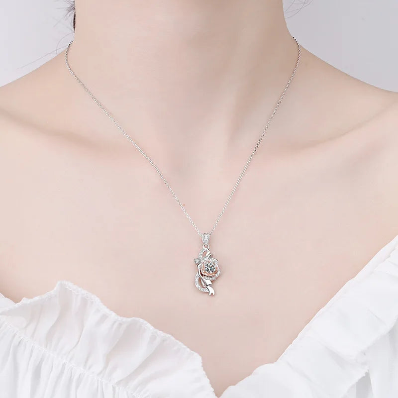 Moissanite Diamond Pendant necklace