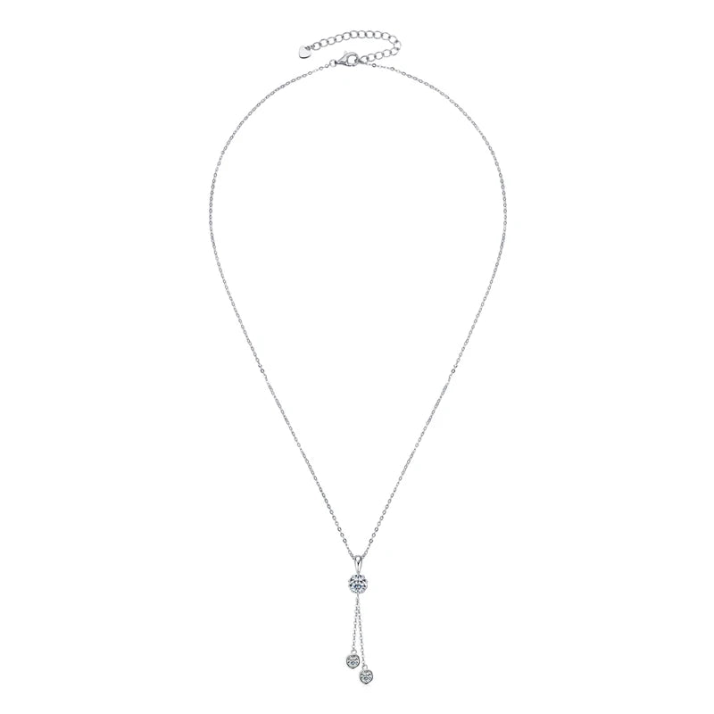 Drop Pendant Moissanite Necklace