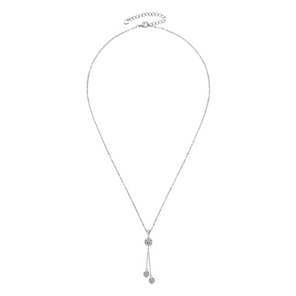 Drop Pendant Moissanite Necklace