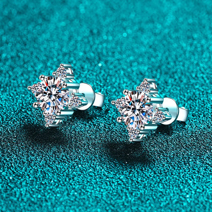 1ct/2ct Moissanite Earrings Stud Ear