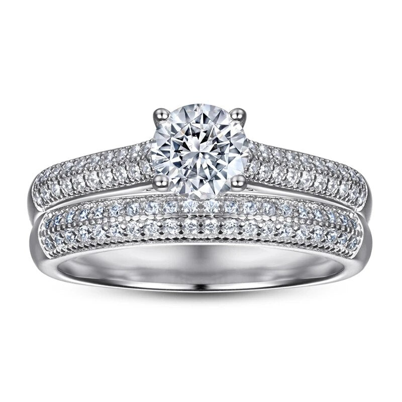 0.8 Carat Moissanite Women Ring Set