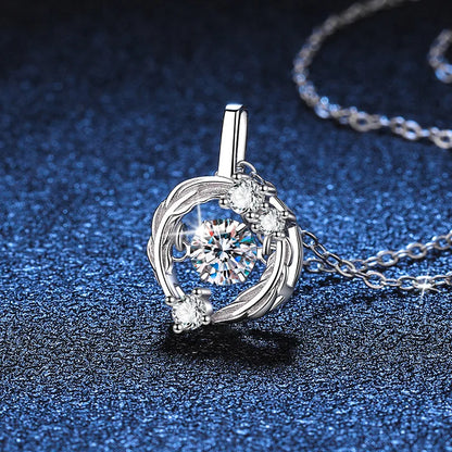 0.5ct Moissanite Charm Necklace