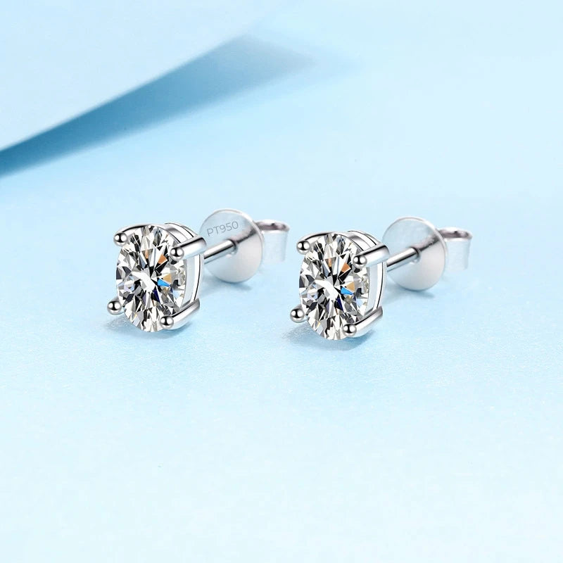 Moissanite Stud Earring