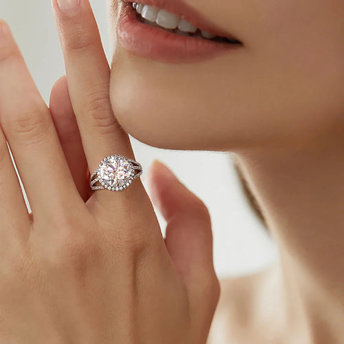 5ct D Color Moissanite Rings For Women Men 100% S925 Sterling Silver Plated 18K