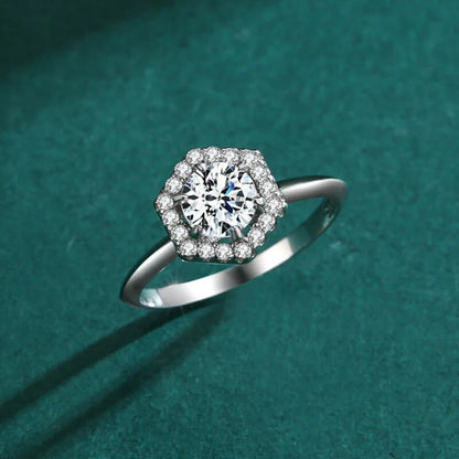 2 Carat Moissanite Engagement Ring