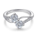 Moissanite S925 Silver Round 1 Carat wedding Ring for Women