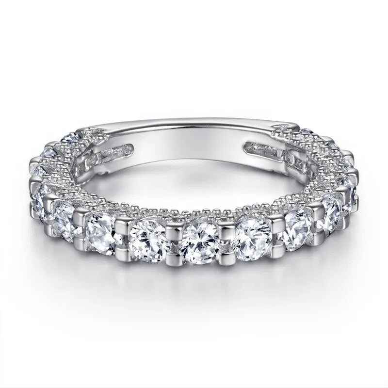 0.8 Carat Moissanite Diamond Ring Set