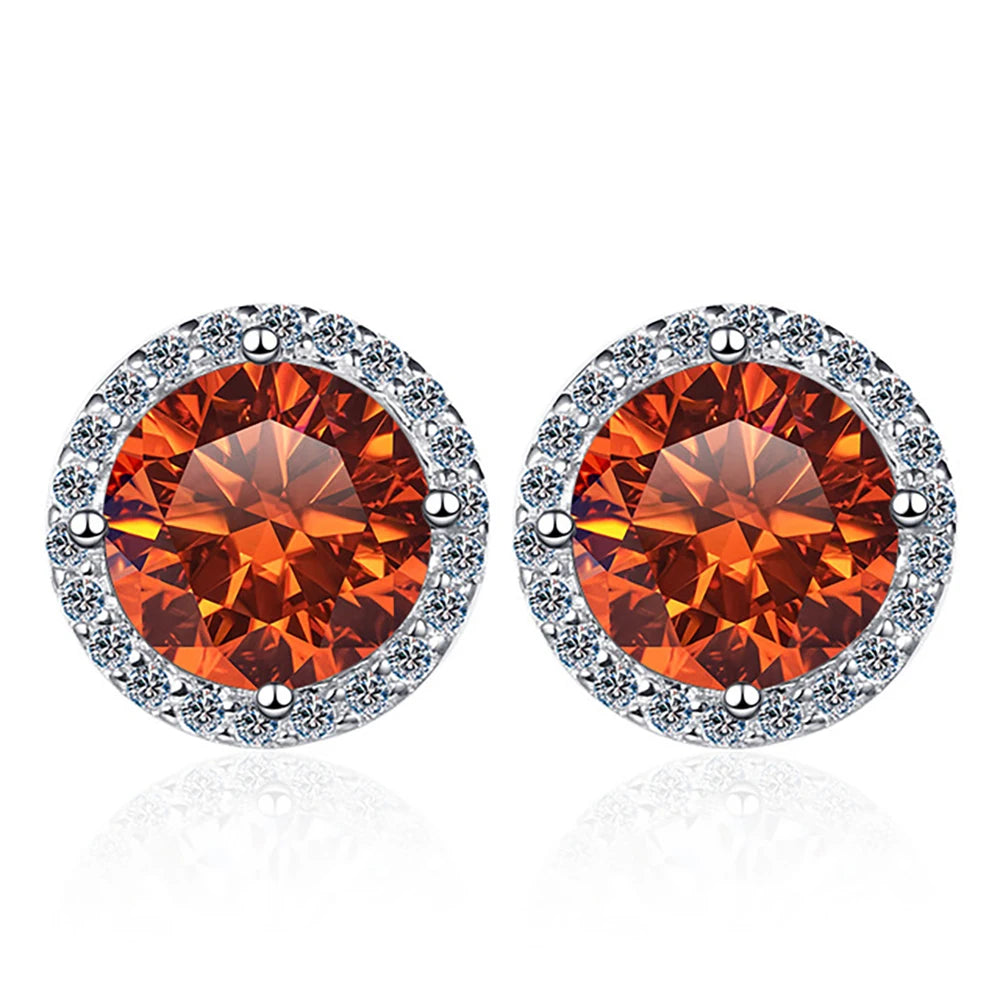 Colorful Moissanite Earrings