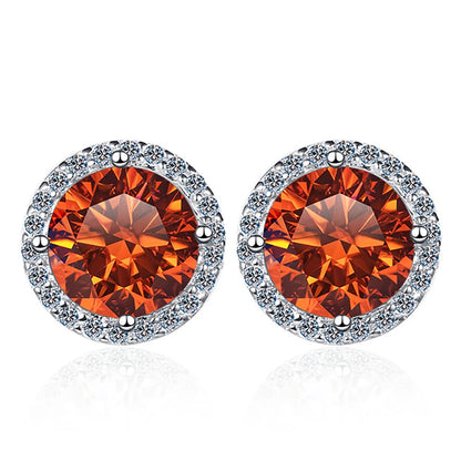 Colorful Moissanite Earrings