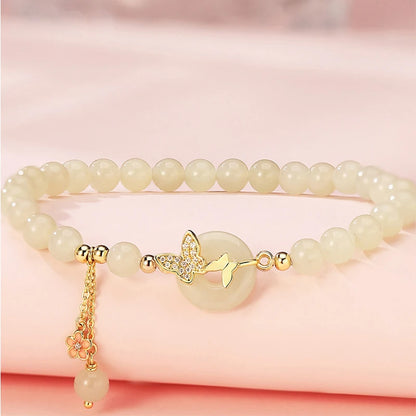 S925 Sterling Silver Small Peach Blossom Bracelet