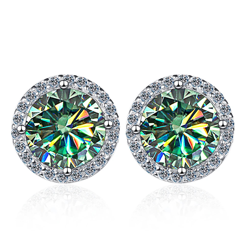 Colorful Moissanite Earrings