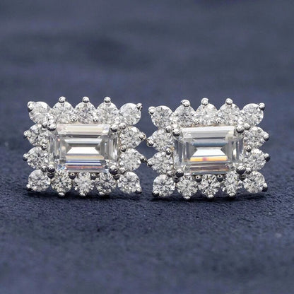 0.8ct Moissanite Earrings Stud