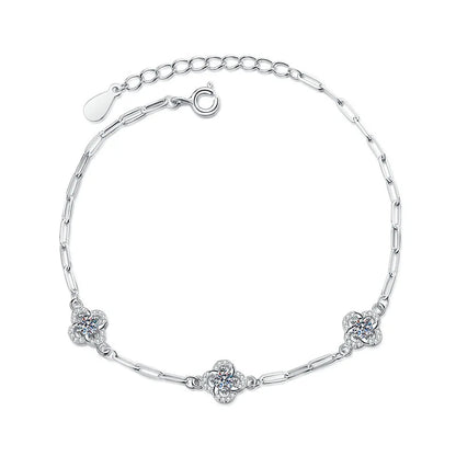 0.6ctw  Moissanite Charm Bracelet