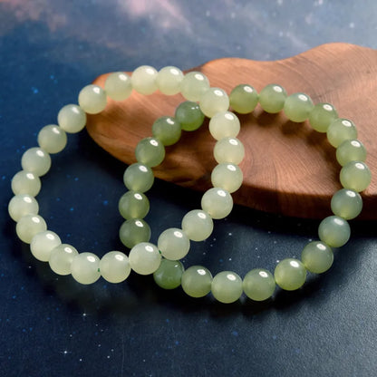 Hetian Jade Beads Bracelet