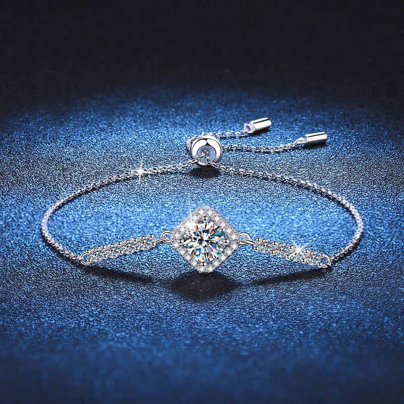 1ct Moissanite Diamond Bracelets Bangle