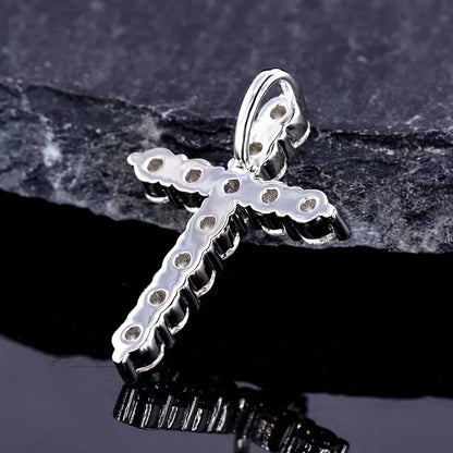 Moissanite Cross Pendant