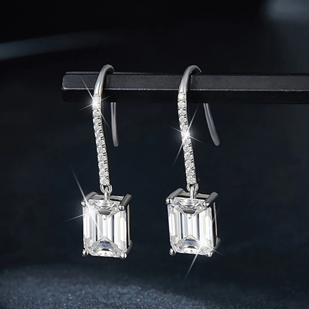 Moissanite Hook Earring For Women