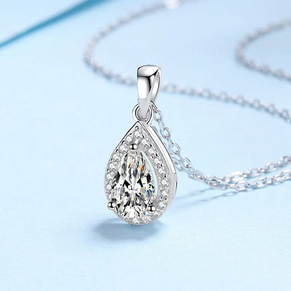 Moissanite Diamond Pendant  Necklace