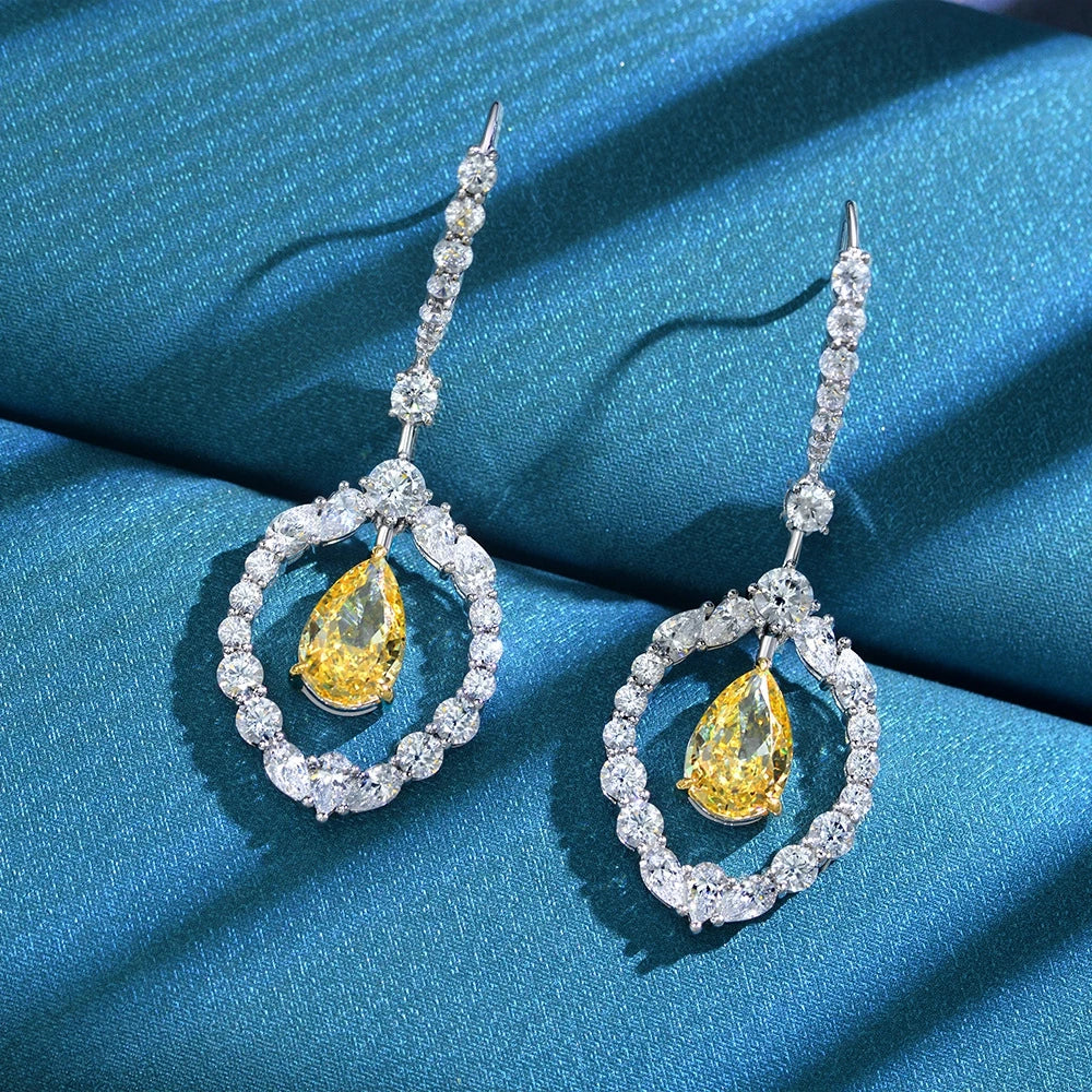 Drop Earrings Moissanite