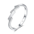 Lover Valentine's Day 18K White Gold Women Wedding Band 0.35CT Moissanite Diamond Girl Birthday Gift PT950 Rings Party Jewelry